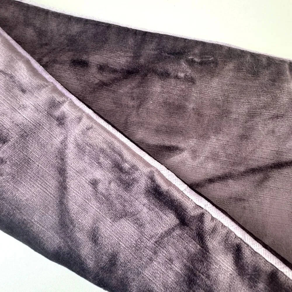 Williams Sonoma William Signature Velvet Lumbar Pillow Cover Mauve 14x22